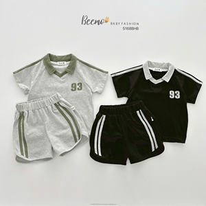 Ensemble de vêtements pour enfants, style décontracté d'été, polo et short pour garçon, vente en gros, vêtements pour enfants, style sportif, ensembles de vêtements pour tout-petits - Product Image 6