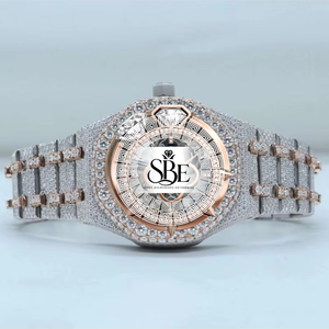 Montre à quartz pour homme en acier inoxydable avec cadran carré simple et luxueux en moissanite personnalisée, achat en gros en usine - Product Image 1