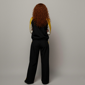 Conjunto Deportivo de Dos Piezas para Mujer, Estilo Color Block, 100% Nailon, para Gimnasio y Jogging, Corte Holgado, Chaqueta y Pantalones Deportivos, Venta Caliente 2025 - Product Image 6