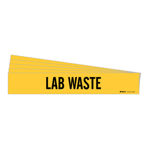 Etiqueta Adhesiva Flexible Resistente a Químicos para Marcado de Tuberías de Residuos del Laboratorio Brady - Product Image 1