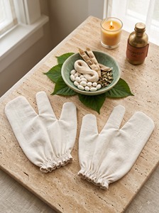 Guantes Exfoliantes de Seda 100%, Guantes Turcos para Pulir el Cuerpo, para el Cuidado de la Piel en Casa - Product Image 2