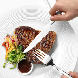 Refined Eco Friendly Stainless Steel Flatware Set Dining Spoons Forks Knives Smooth Edges Durable Table Cutlery Camping Event - Product Image 5