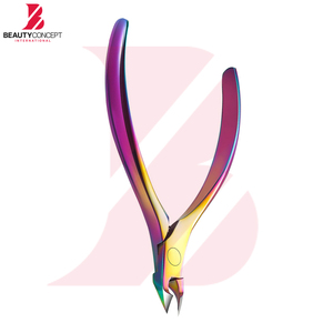 ที่ตัดหนังกำพร้าเคลือบสีรุ้งไทเทเนียม ใบมีดคม ตัดหนังกำพร้าได้อย่างมืออาชีพ อุปกรณ์ดูแลเล็บมือสำหรับร้านทำเล็บ - Product Image 4