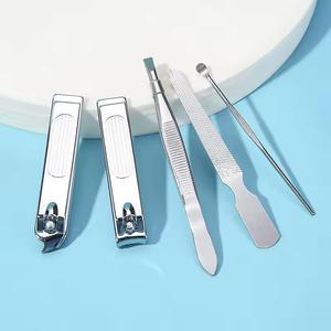 Morje Surgical Stainless Steel <b>Nail</b> Care Tools <b>Set</b> Portable Case Classic Style Adult Use 5 In 1 - Product Image 3