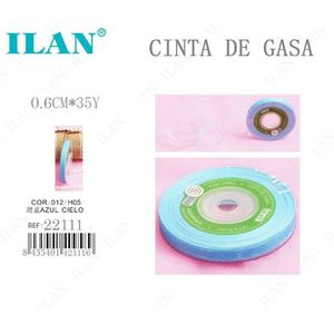 Cinta de gasa ILAN de 0.6 cm x 35 yardas, color azul claro, vendaje de grado médico para primeros auxilios - Product Image 1