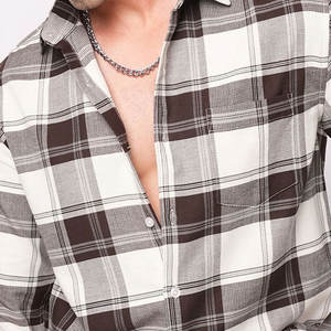 Chemises pour hommes de haute qualité, style vintage, coupe ample, automne, 100% coton, anti-rides, flanelle à carreaux, manches longues, séchage rapide, écologiques - Product Image 6