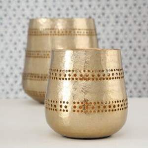 Bol à bougie en métal gravé à la main de haute qualité, porte-bougie décoratif de luxe, récipient pour décoration intérieure, cadeau de mariage - Product Image 1