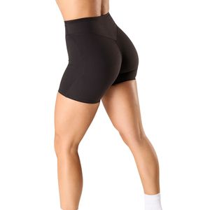 Shorts de compression taille haute noirs pour femmes, extensibles, pour la gym, la course, le yoga, l'entraînement, les sports athlétiques - Product Image 2