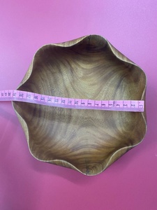 Cuenco de madera para servir, cuenco de madera liso para servir, cuenco de madera tallado para servir, cuenco de madera grabado para servir, cuenco de madera personalizado para servir - Product Image 3