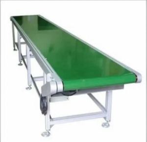 Convoyeur à bande PVC à vitesse réglable avec une capacité de 100 kg/m, 1 couche, durable pour les usines de fabrication - Product Image 1