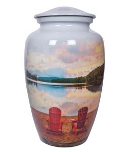 โกศเผาโลหะอลูมิเนียมคลาสสิกกับโกศศพโลหะตกแต่งธรรมชาติโกศตกแต่งในร่ม - Product Image 1