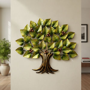 Décoration murale en métal à motif de vagues Design traditionnel inspiré de l'océan abstrait pour Beach House Living Room Format New Material Iron - Product Image 1