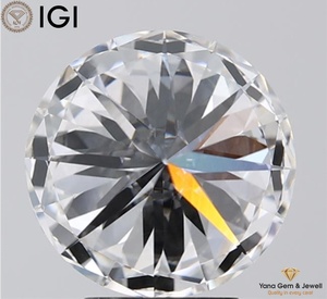 4,00 CT. IGI certificado CVD laboratorio crecido diamante corte redondo 10,11 MM F Color VVS2 claridad para joyería opulenta - Product Image 5