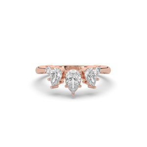 Anillo de Compromiso de Plata de Ley 925 con Diamante Cultivado en Laboratorio de Corte Pera de 1.9 Ct, Certificación IGI, Estilo Lujoso y Ligero para Mujer - Product Image 1