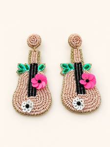 Aretes de Perlas de Imitación con Cristales y Diamantes de Imitación en Color Rosa Dorado, Diseño de Helado, para Mujer, Joyería Clásica de Moda para Bodas - Product Image 4