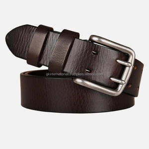 เข็มขัดหนังวัวแบบคู่สำหรับผู้ชายเข็มขัด100% ลายแบบวินเทจดีไซน์หรูหรา - Product Image 6