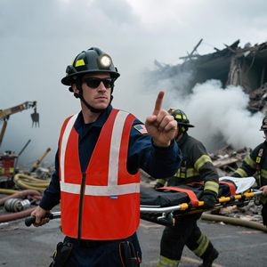 Safety Vests with Pockets for Men Women High Visibility Reflective Vest Mesh Fabric <b>Construction</b> Safety Apparel Neon <b>Work</b> Vest - Product Image 4