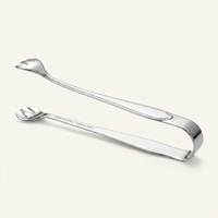 Pinces à glace en acier inoxydable de qualité supérieure, style japonais, mini-pinces à sucre avec pointes en forme de fourche, pinces de service multi-usages à vendre