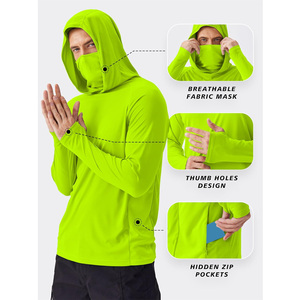 Chemises de pêche décontractées personnalisées avec capuche, légères, à manches longues, respirantes, protection UV, fabricant Pakistan, fournisseur OEM - Product Image 5