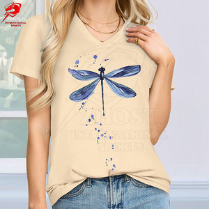 Camisetas de Cuello Redondo Transpirables Modernas de Alta Calidad con Logotipo Personalizado para Mujer, Impresión de Camisetas al por Mayor, Pedido al por Mayor de Fábrica, Pakistán - Product Image 4