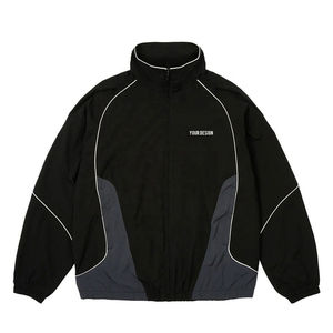 Men's White Windproof Waterproof <b>Quilted</b> <b>Jacket</b> with Turn-down Collar and Zipper Closure Hooded <b>Pattern</b> Winter Wear - Product Image 1