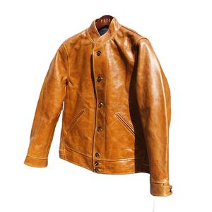 Chaquetas de cuero personalizadas para hombres chaqueta de cuero genuino para hombres chaqueta de cuero elegante para hombres - Product Image 1