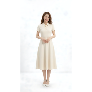 Vestido Elegante para Mujer, Ropa de Oficina de la Más Alta Calidad, Vestido Casual para Mujer, Fabricación en Vietnam - Product Image 2