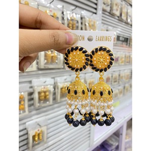 Christian Fine Jewelry Boucles d'oreilles De L'Inde Ethnique Egypte Femmes Bijoux Indiens Boucles D'oreilles Classique Bohème Jhumka Boucles D'oreilles - Product Image 1