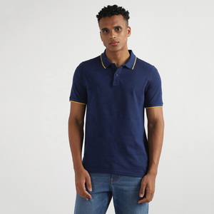 Camiseta Polo de Algodón para Hombre al por Mayor, Manga Corta, Transpirable, Corte Ajustado, Informal de Negocios, Verano, Logotipo Personalizado Bordado - Product Image 4