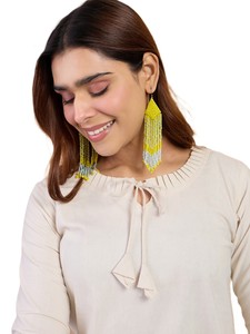 Conjunto de Pantalón y Blusa de Algodón Khadi Bordado Moderno para Mujer, Ropa Casual de Oficina y Fiesta de Verano, Calidad Premium, Protección Solar, Secado Rápido - Product Image 3
