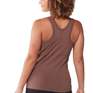 OEM servicio personalizado algodón pesado entrenamiento chaleco culturismo músculo Fitness Stringer correr camiseta gimnasio camiseta sin mangas para mujeres - Product Image 4