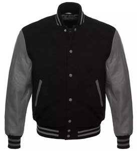 เสื้อแจ็กเก็ตบอลหนังขนแกะแบบพรีเมียมสำหรับผู้ชายใหม่ - Product Image 3