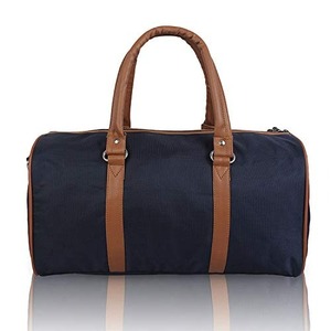Fashion Travel Duffle <b>Bag</b> Zipper <b>Leather</b> Straps Foldable Splash Proof Large Gym Sports <b>Overnight</b> Carry Weekender Unisex - Product Image 1