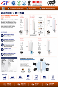 เสาอากาศทรงกระบอก 4G LTE กำลังขยายสูง ครอบคลุมพื้นที่กว้าง ใช้ได้ทั้งภายในและภายนอกอาคาร สำหรับเราเตอร์ เกตเวย์ IoT - Product Image 1