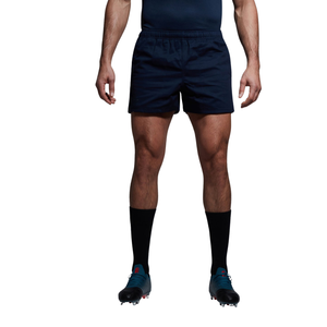 Men's Solid Navy Blue Quick Dry Athletic <b>Shorts</b> Elastic Waist Sporty <b>Woven</b> Polyester <b>Short</b> <b>Shorts</b> - Product Image 1