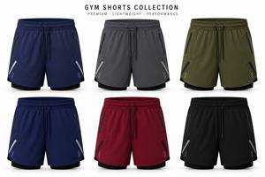 Pantalones Cortos Deportivos 2 en 1 para Hombre, con Logotipo Frontal, Transpirables, de Secado Rápido, para Correr, Gimnasio, Entrenamiento, Fitness, con Forro de Compresión - Product Image 6