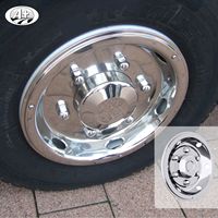 Enjoliveur de Roue 17,5 Pouces pour Camion et Bus avec Système de Bague de Verrouillage, Accessoire de Protection pour Véhicule