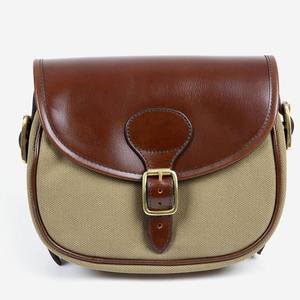 Elegante bolsa de almacenamiento de cartuchos de cuero, correa de hombro ajustable hecha a mano para exteriores, para uso en viajes de camping y senderismo - Product Image 1