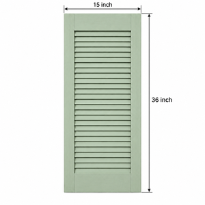 Persianas de Madera Maciza para Ventanas de Casa, Paneles Decorativos Exteriores Personalizados para Diversos Estilos de Viviendas, Persiana de Madera Maciza - Product Image 2