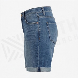 Shorts de Mezclilla Vintage para Mujer, Cintura Alta, con Botones y Dobladillo Deshilachado, Estilo Casual de Verano, Ropa de Moda de Primera Calidad - Product Image 3