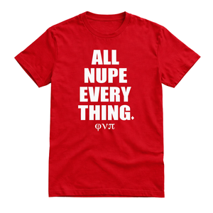 T-shirt Kappa Alpha Psi All Nupe Every Thing Rouge – Vêtement de Fraternité Grecque avec Design Audacieux, Confort Premium et Coupe Élégante - Product Image 4