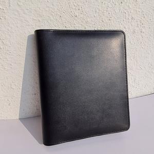 Estuche para bolígrafos con cierre de cremallera de cuero PU con capacidad para 20 bolígrafos de color negro para organización y almacenamiento - Product Image 1