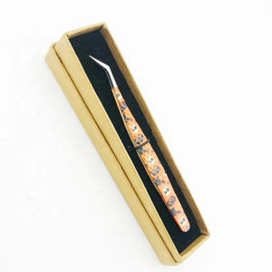 MAHFOOZ INSTRUMENTS Pinzas Profesionales para Extensión de Pestañas al por Mayor, Pinzas de Acero Inoxidable con Recubrimiento de Papel y Agarre de Diamante - Product Image 4