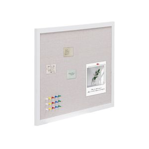 Elegante Tablero de Corcho Blanco de 30 x 20 Pulgadas con Superficie de Lino, Tablero de Anuncios Montado en la Pared, Elegante y Funcional, para el Hogar, la Escuela o la Oficina - Product Image 5
