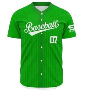 Uniformes de Béisbol y Sóftbol Personalizados de Talla Grande, Calidad Profesional, Cuello en V, Último Diseño, Transpirables, Estampados, Fabricante OEM - Product Image 5