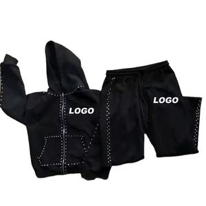 Sweat à capuche pour homme 100% coton, hiver, fermeture éclair, décontracté, sans doublure, écologique, anti-plis, avec logo brodé sur le devant, en tissu tricoté - Product Image 4