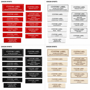 Étiquettes de col en tissu tissé personnalisées avec logo de marque, étiquettes de vêtement en damassé haute densité, badges pliés au centre et aux extrémités pour le bas des manches des T-shirts - Product Image 6