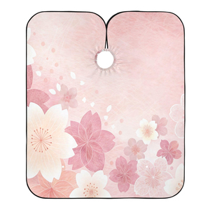 ผ้าคลุมตัดผมช่างทำผมมืออาชีพ ผ้าคลุมตัดผมบาร์เบอร์ กันน้ำ โพลีเอสเตอร์ พิมพ์ลายแบบซับลิเมชั่นตามสั่ง ปรับระดับคอได้ - Product Image 1