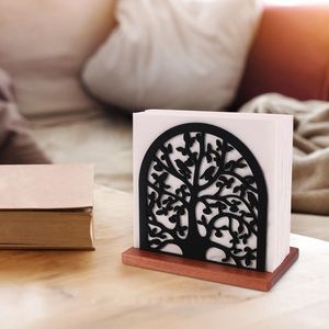 Traditional Wooden <b>Tissue</b> <b>Holder</b> Elegant Napkin Box For Dining Room Office <b>Kitchen</b> Bathroom Tabletop Use - Product Image 5