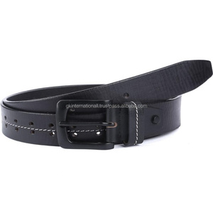 Ceintures pour hommes ceinture classique personnalisée en cuir véritable ceinture pour tenue décontractée d'affaires en cuir de vachette pleine fleur pour unisexe - Product Image 1